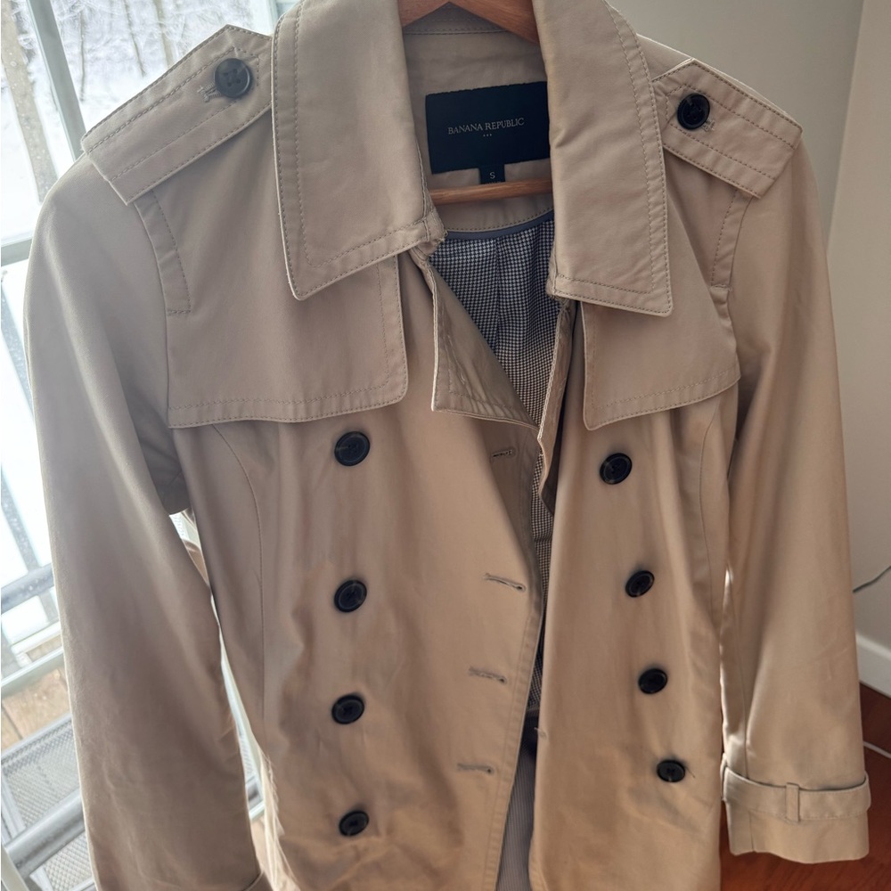 Banana Republic Tan Trench Coat